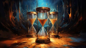 enigmatic timewarping hourglasses fantasy generative ai