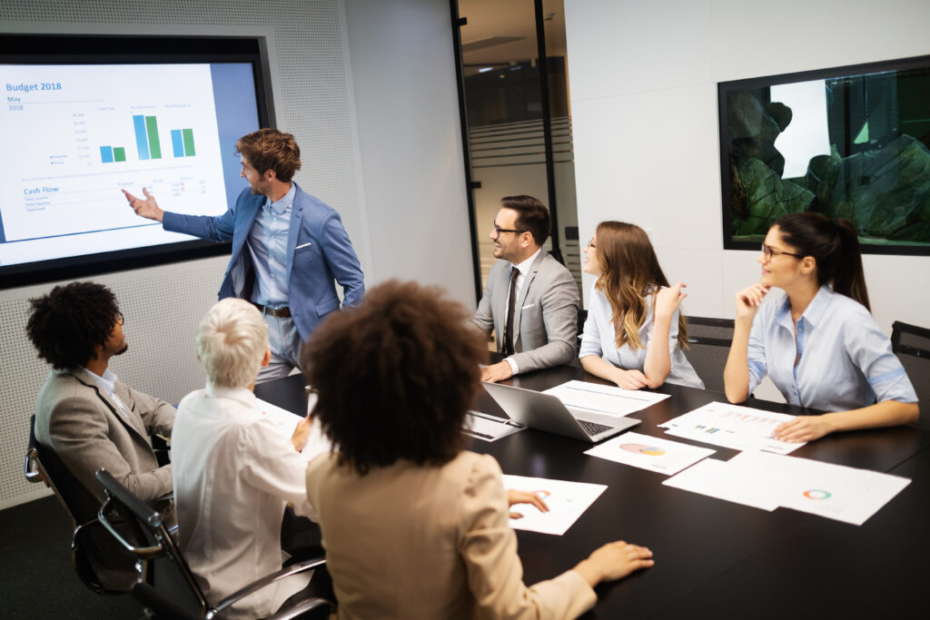 Unternehmensführung Team Meeting